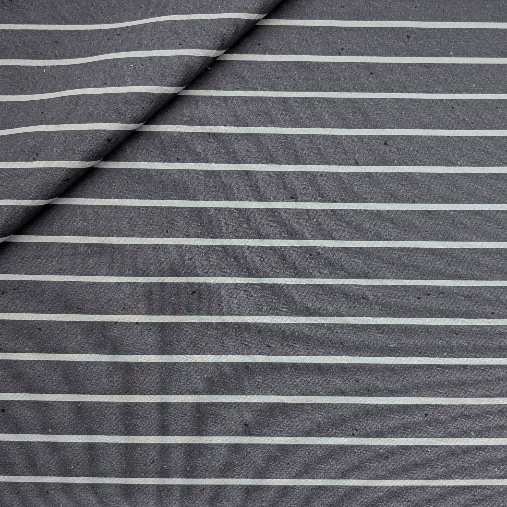 Vorbestellung French Terry Konfetti Stripes anthrazit
