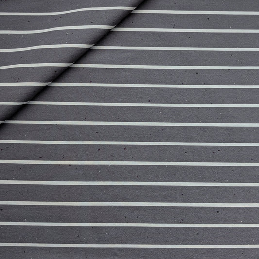 Vorbestellung French Terry Konfetti Stripes anthrazit