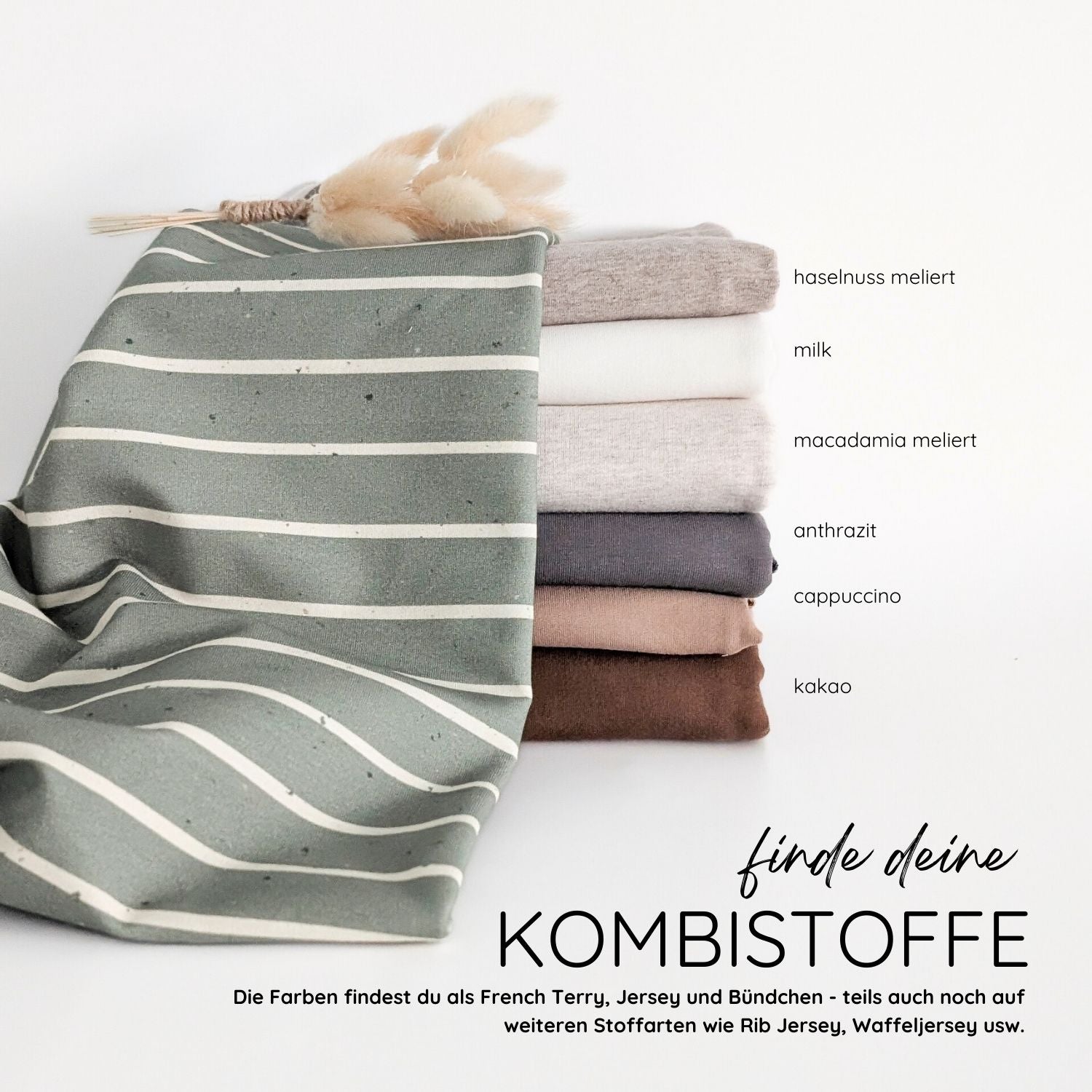 French Terry Konfetti Stripes pistazie