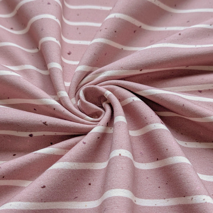 French Terry Konfetti Stripes rosé