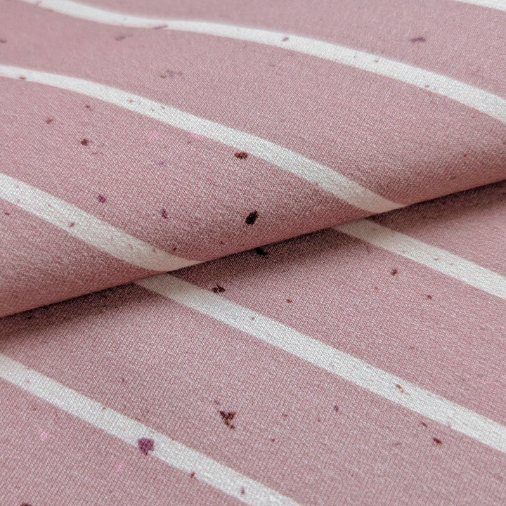 French Terry Konfetti Stripes rosé