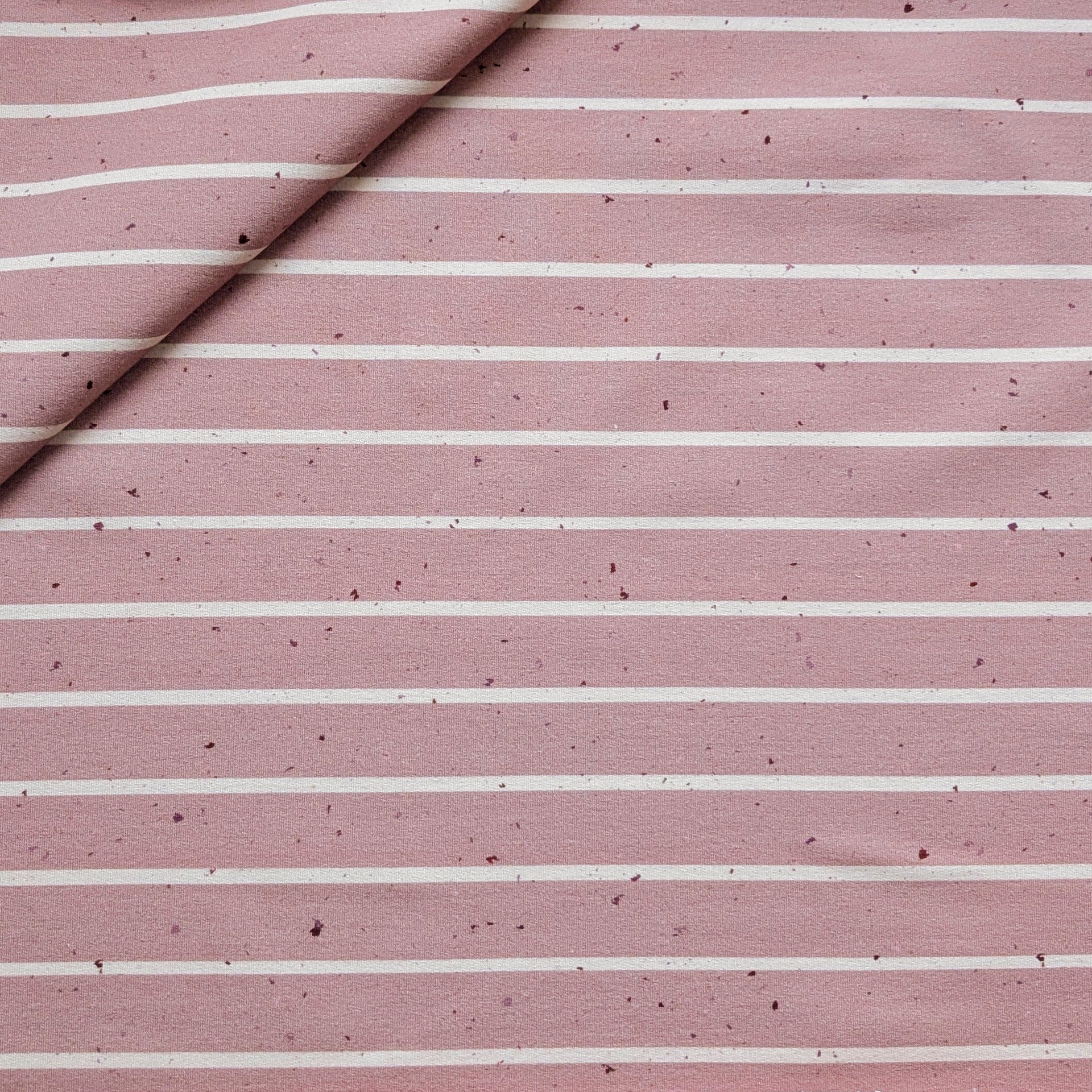 French Terry Streifen rosé