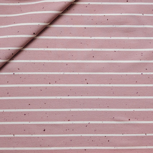 French Terry Streifen rosé