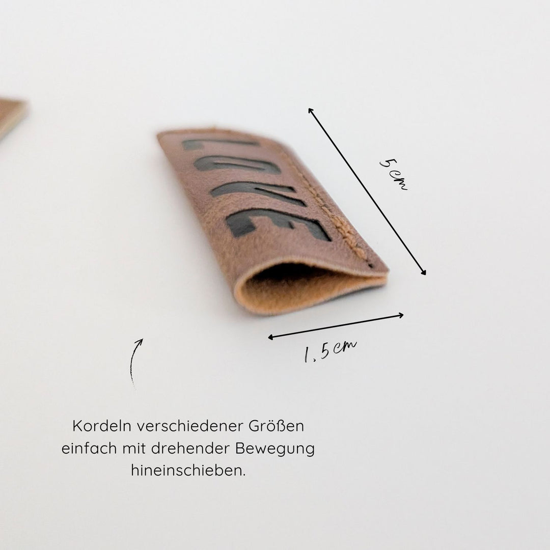 Kordelende Kunstleder "Love" (1 Stk)
