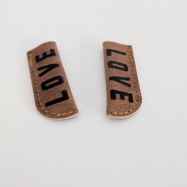 Kordelende Kunstleder "Love" (1 Stk)