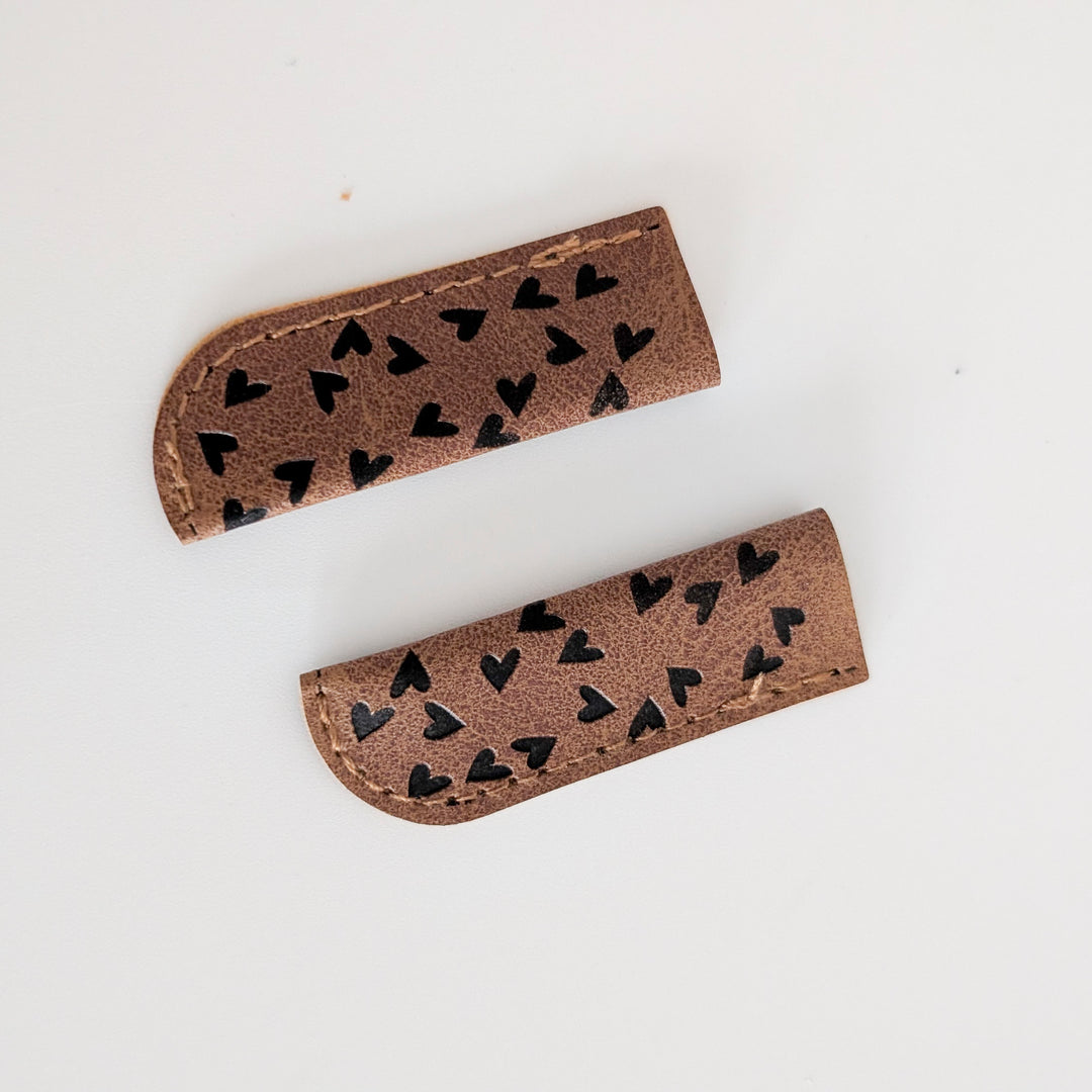 Kordelende Kunstleder "Herzen" (1 Stk)