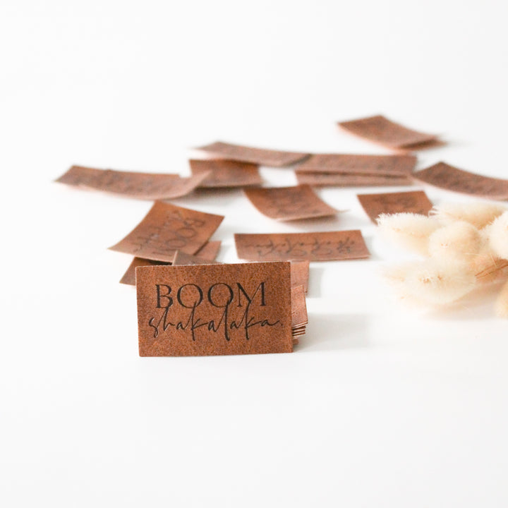 Kunstlederlabel "Boom Schakalaka"