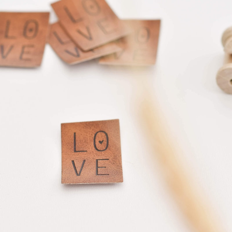 Kunstlederlabel "Love"