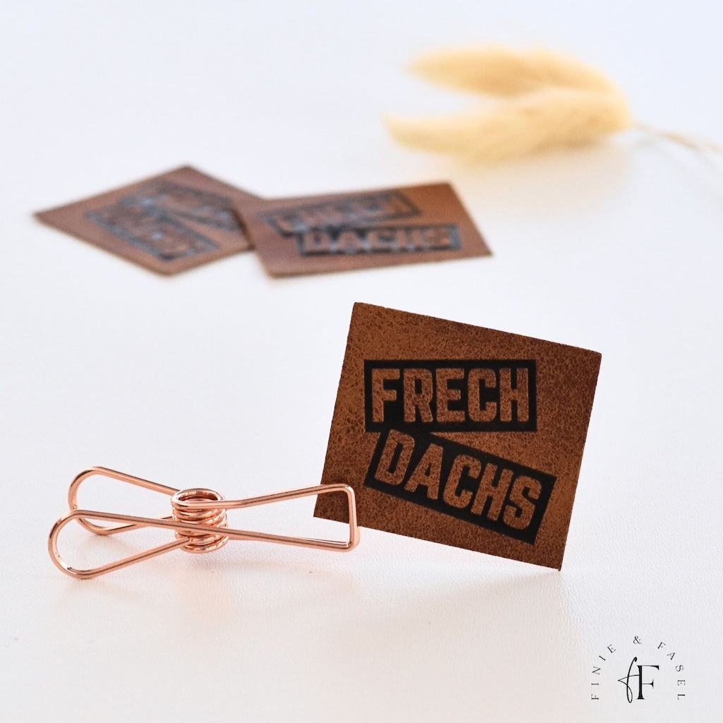 Kunstlederlabel "Frechdachs"