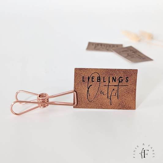 Kunstlederlabel "Lieblingsoutfit"