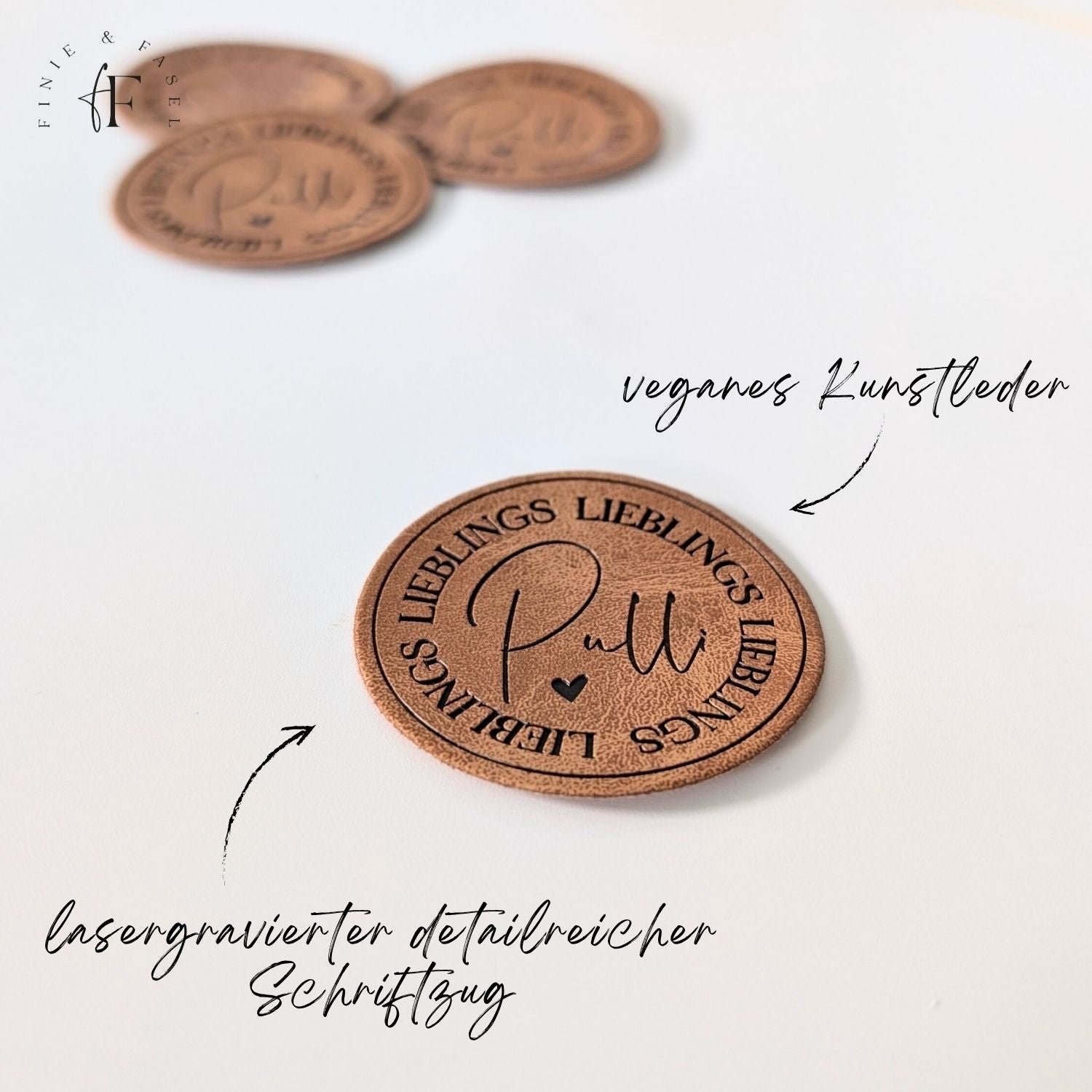 Kunstlederlabel "Lieblingspulli"