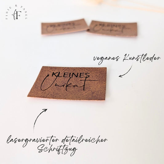 Kunstlederlabel "Kleines Unikat"
