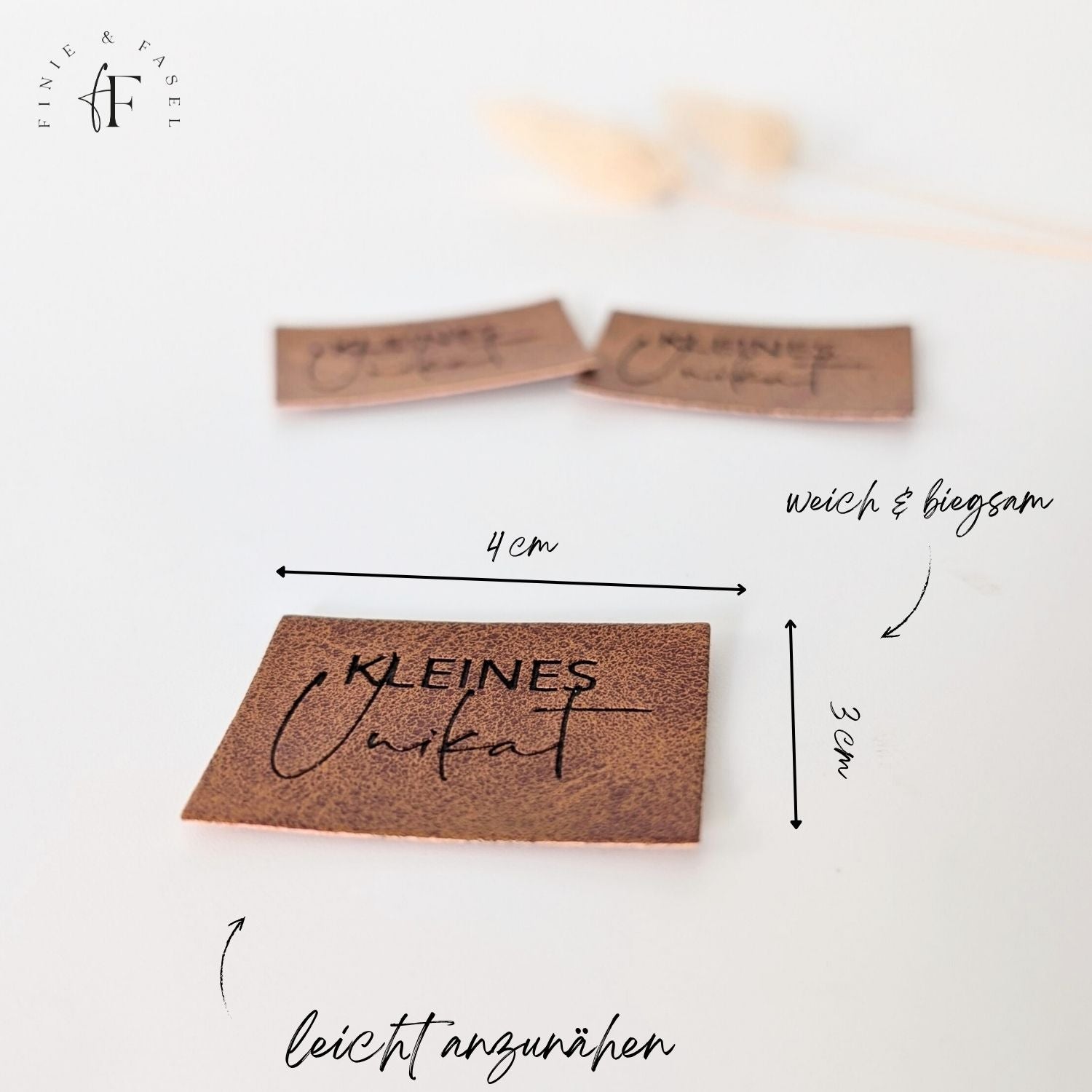 Kunstlederlabel "Kleines Unikat"