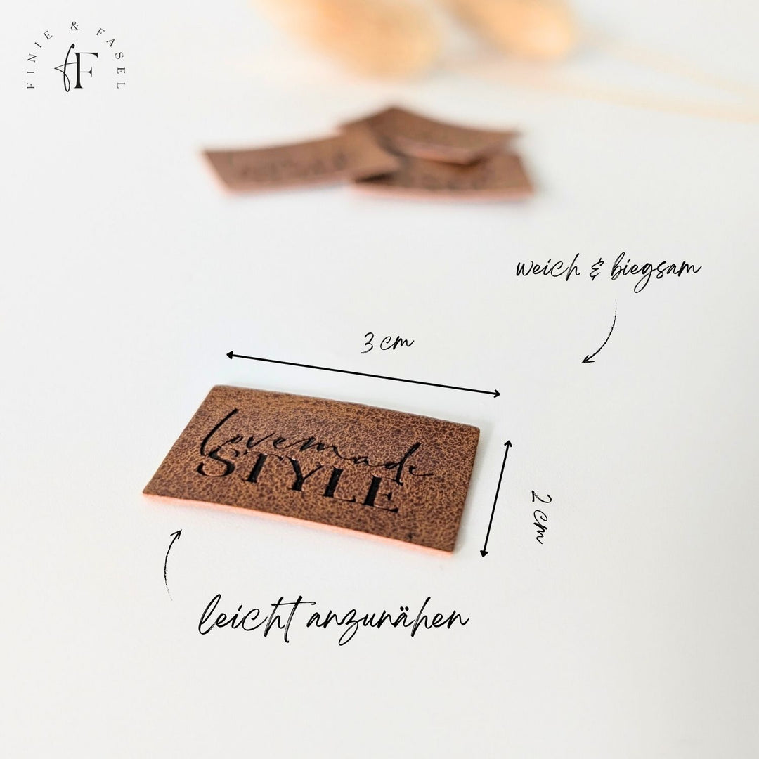 Kunstlederlabel "Lovemade Style"