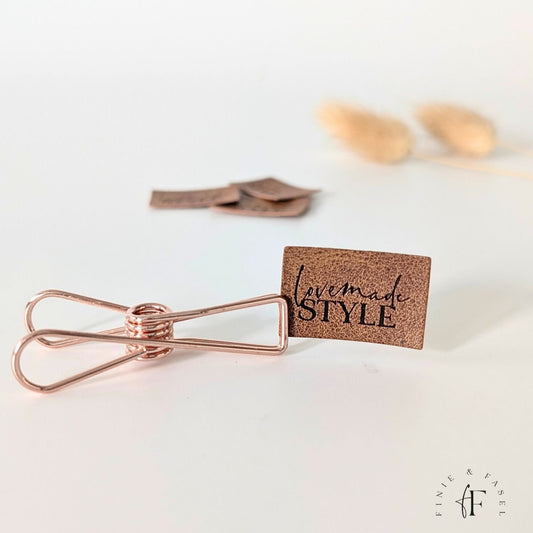 Kunstlederlabel "Lovemade Style"