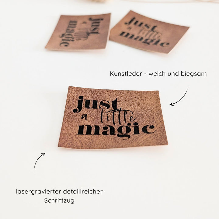 Kunstlederlabel "just little magic"