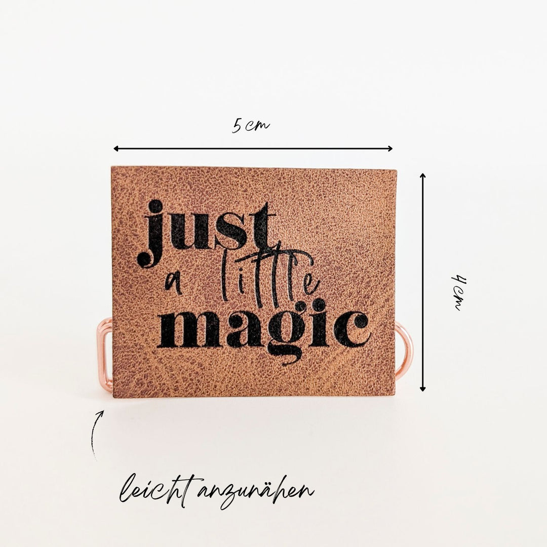Kunstlederlabel "just little magic"