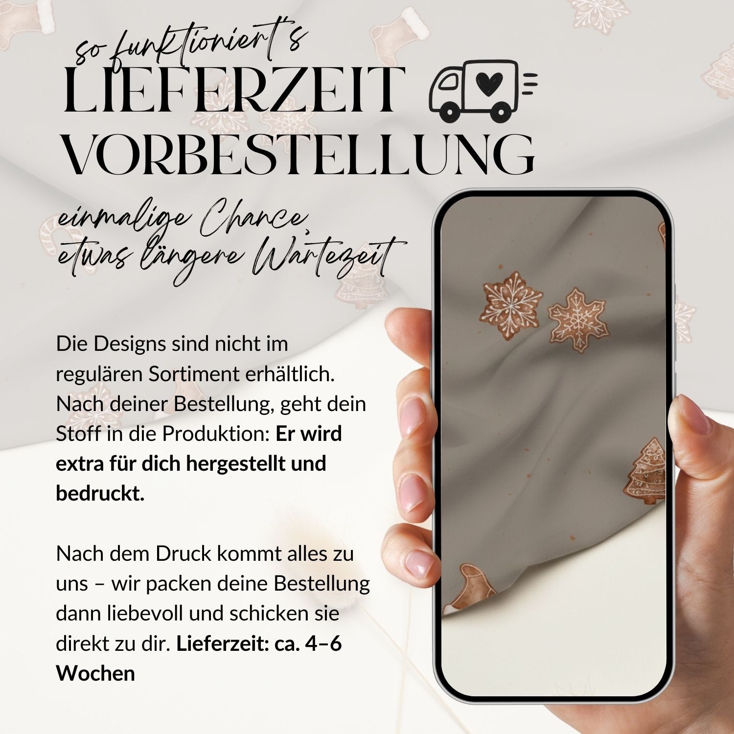 Vorbestellung French Terry Gingerbread taupe
