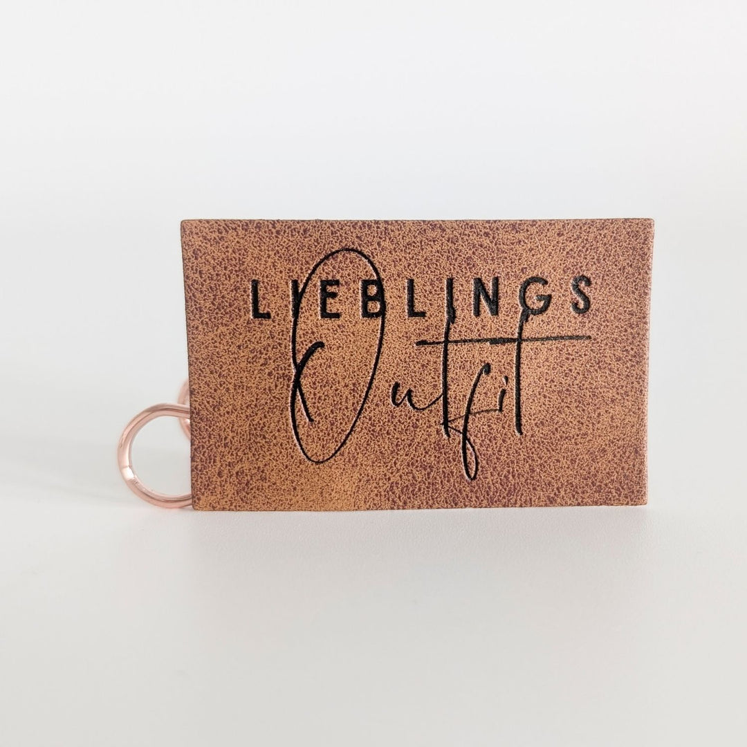 Kunstlederlabel "Lieblingsoutfit"