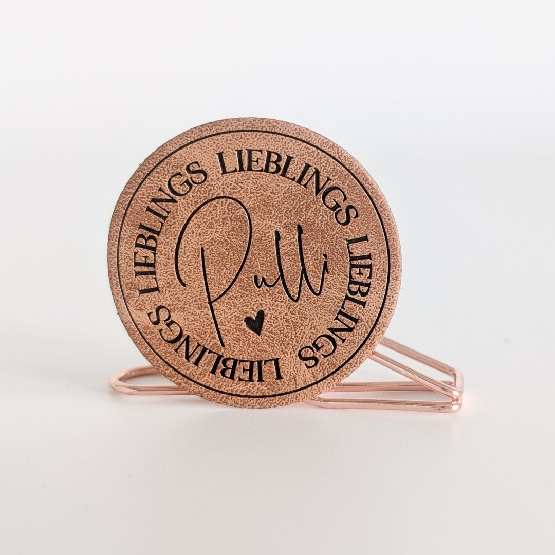 Kunstlederlabel "Lieblingspulli"