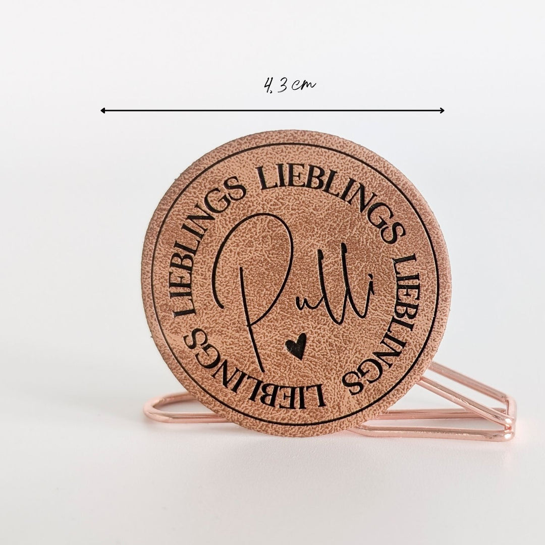 Kunstlederlabel "Lieblingspulli"