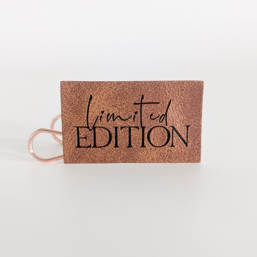 Kunstlederlabel "Limited Edition"