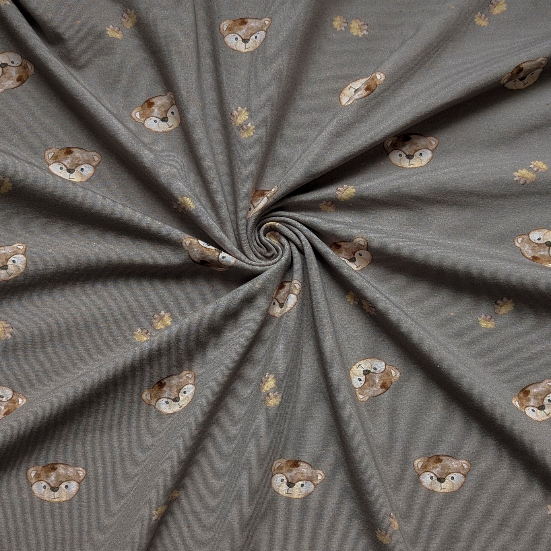 French Terry Little Bear (taupenbraun)