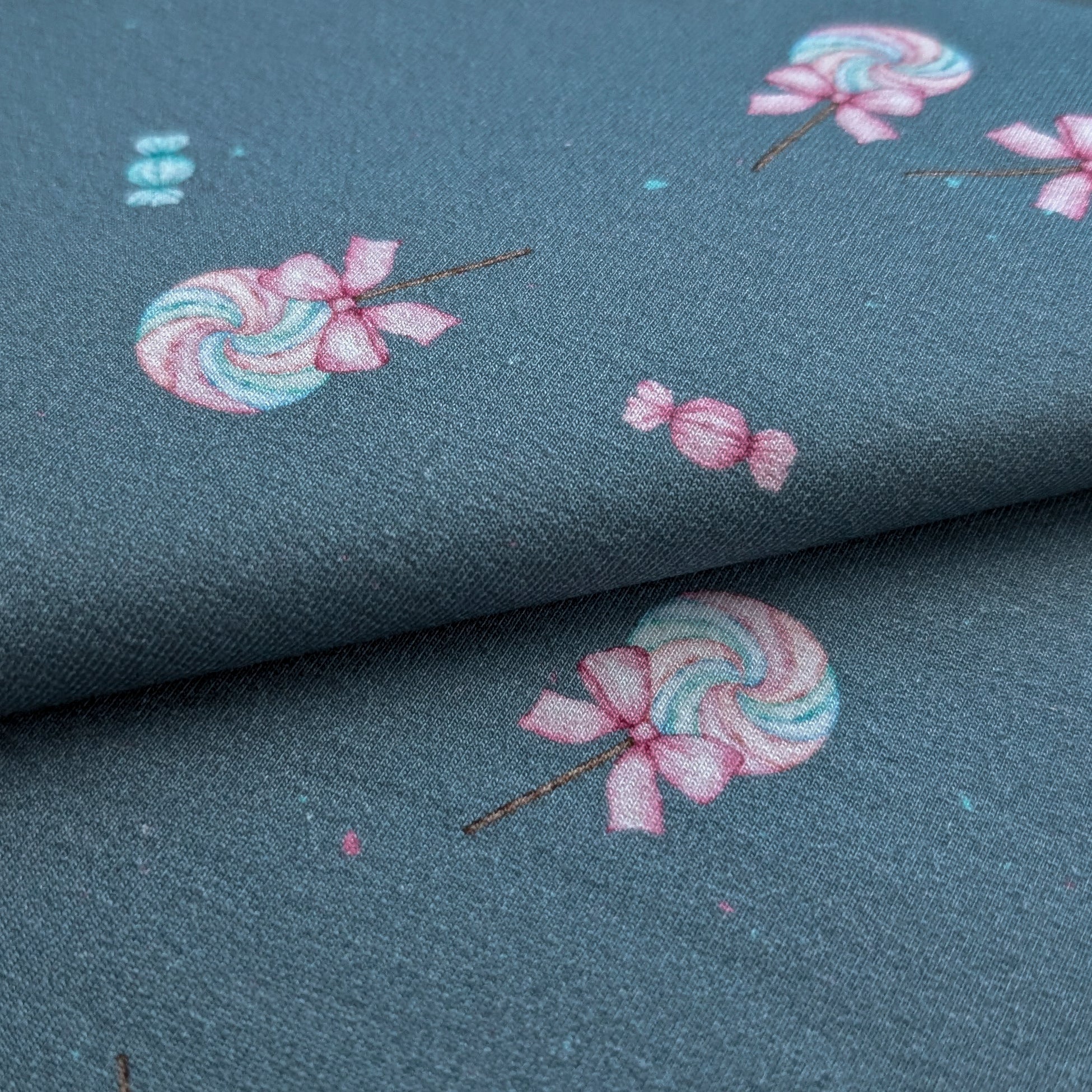 Vorbestellung French Terry Lolli petrol