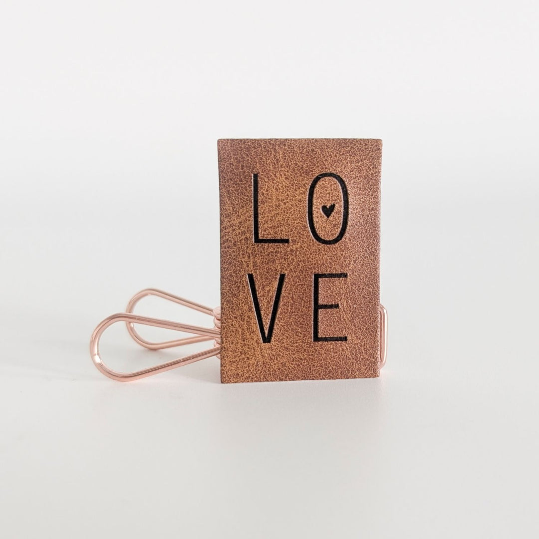 Kunstlederlabel "Love"