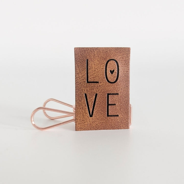 Kunstlederlabel "Love"