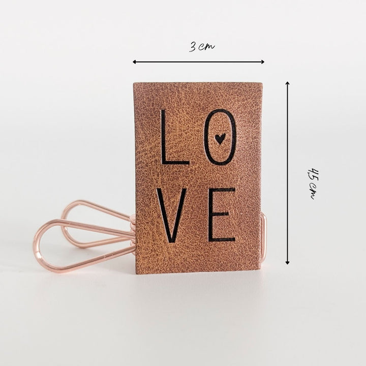 Kunstlederlabel "Love"