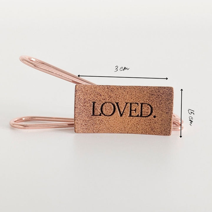 Kunstlederlabel "Loved"