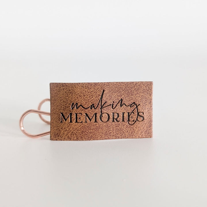 Kunstlederlabel "making memories"