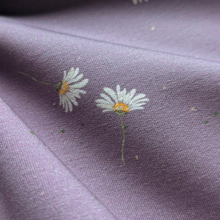 Jersey Margeriten mauve