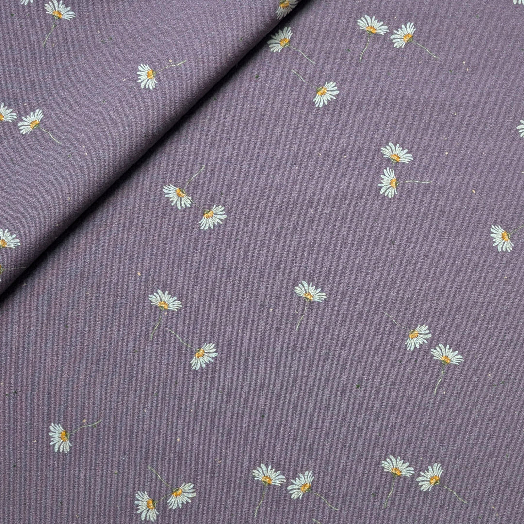 Jersey Margeriten mauve