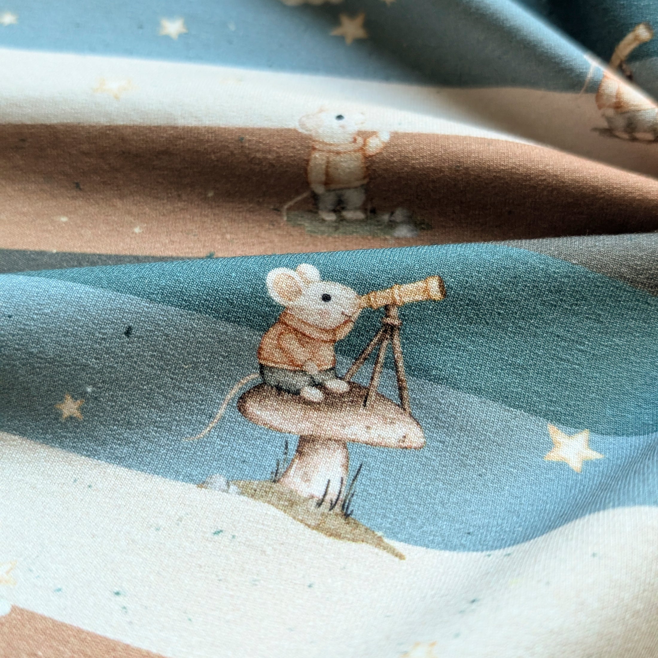 Vorbestellung French Terry Mausblick karamell