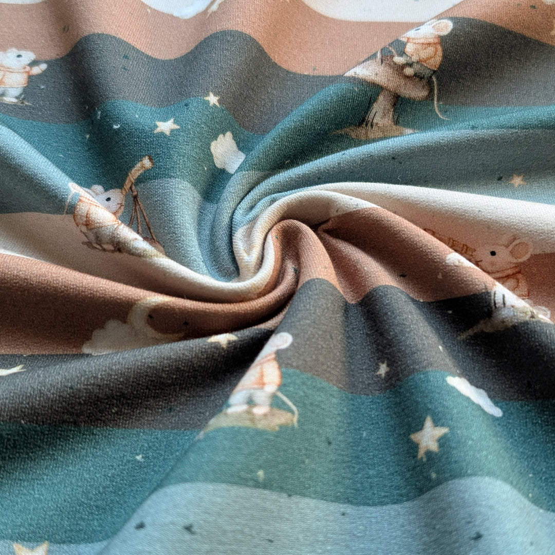 French Terry Mausblick karamell