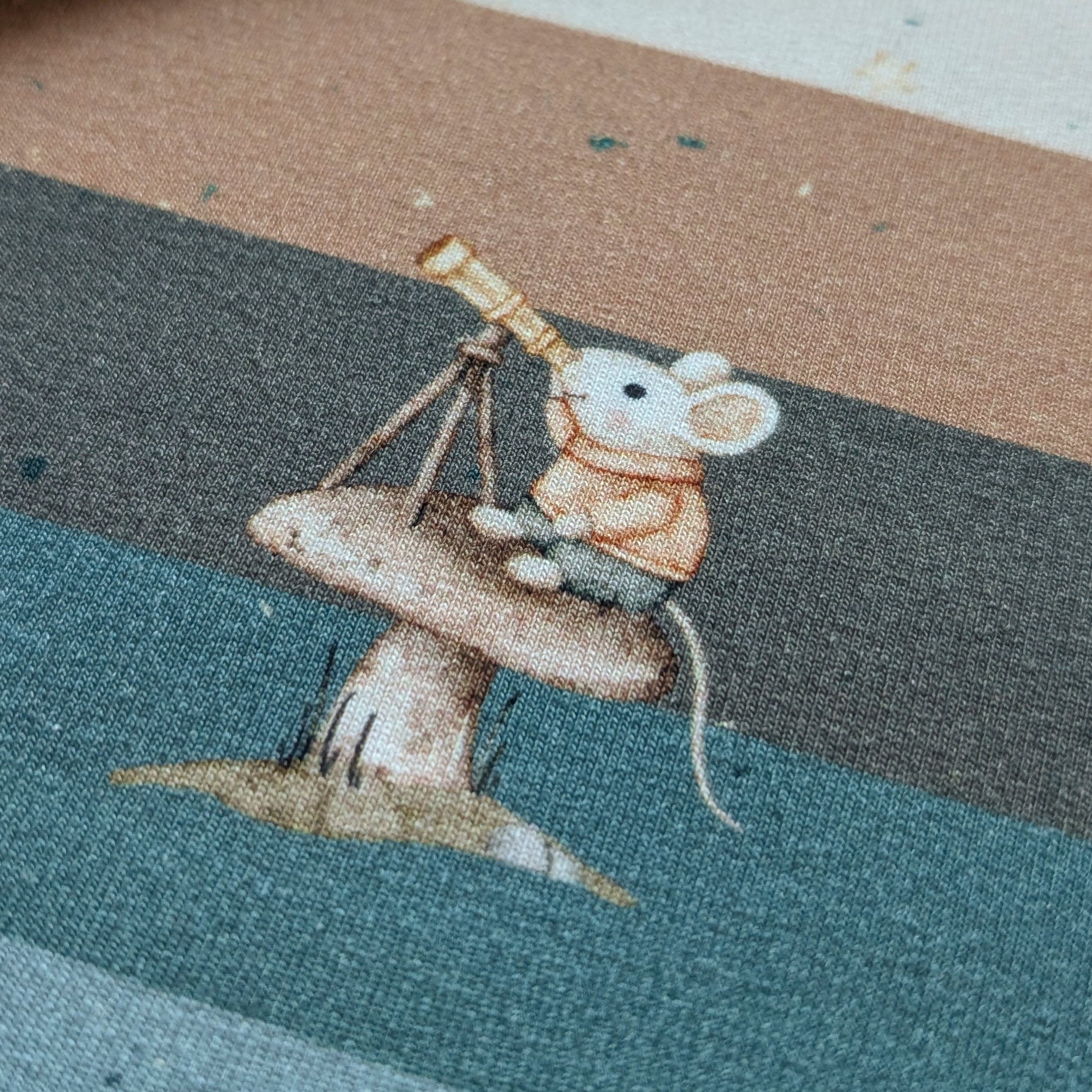 Vorbestellung French Terry Mausblick karamell