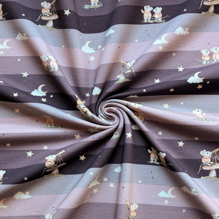 French Terry Mausblick mauve