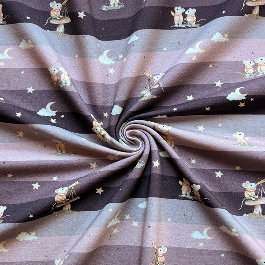 Vorbestellung French Terry Mausbilck mauve