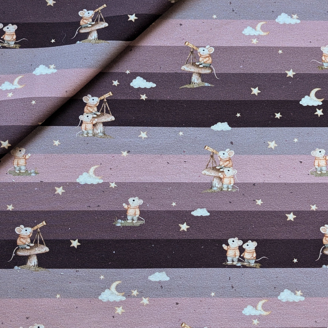 French Terry Mausblick mauve