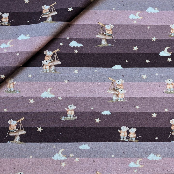 French Terry Mausblick mauve