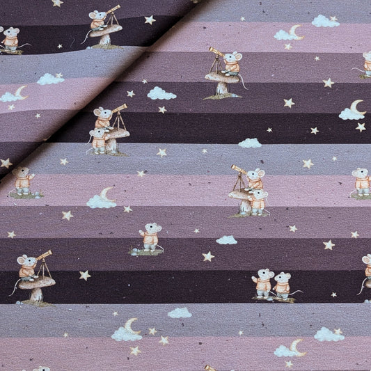 Vorbestellung French Terry Mausbilck mauve