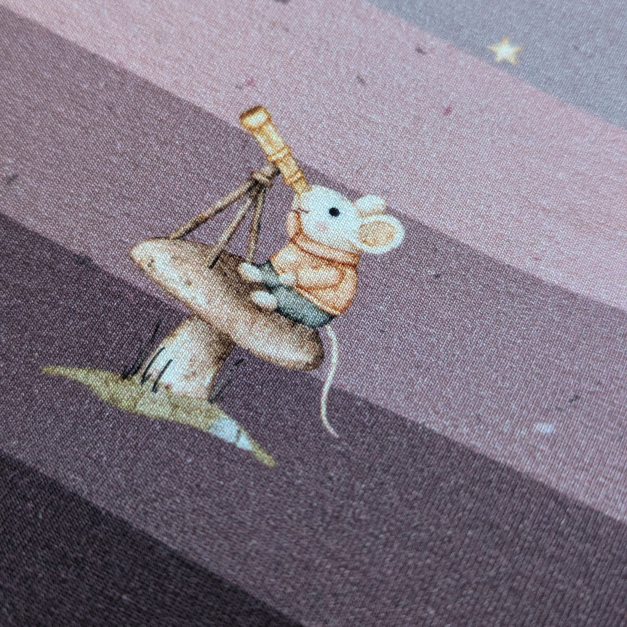 Vorbestellung French Terry Mausbilck mauve