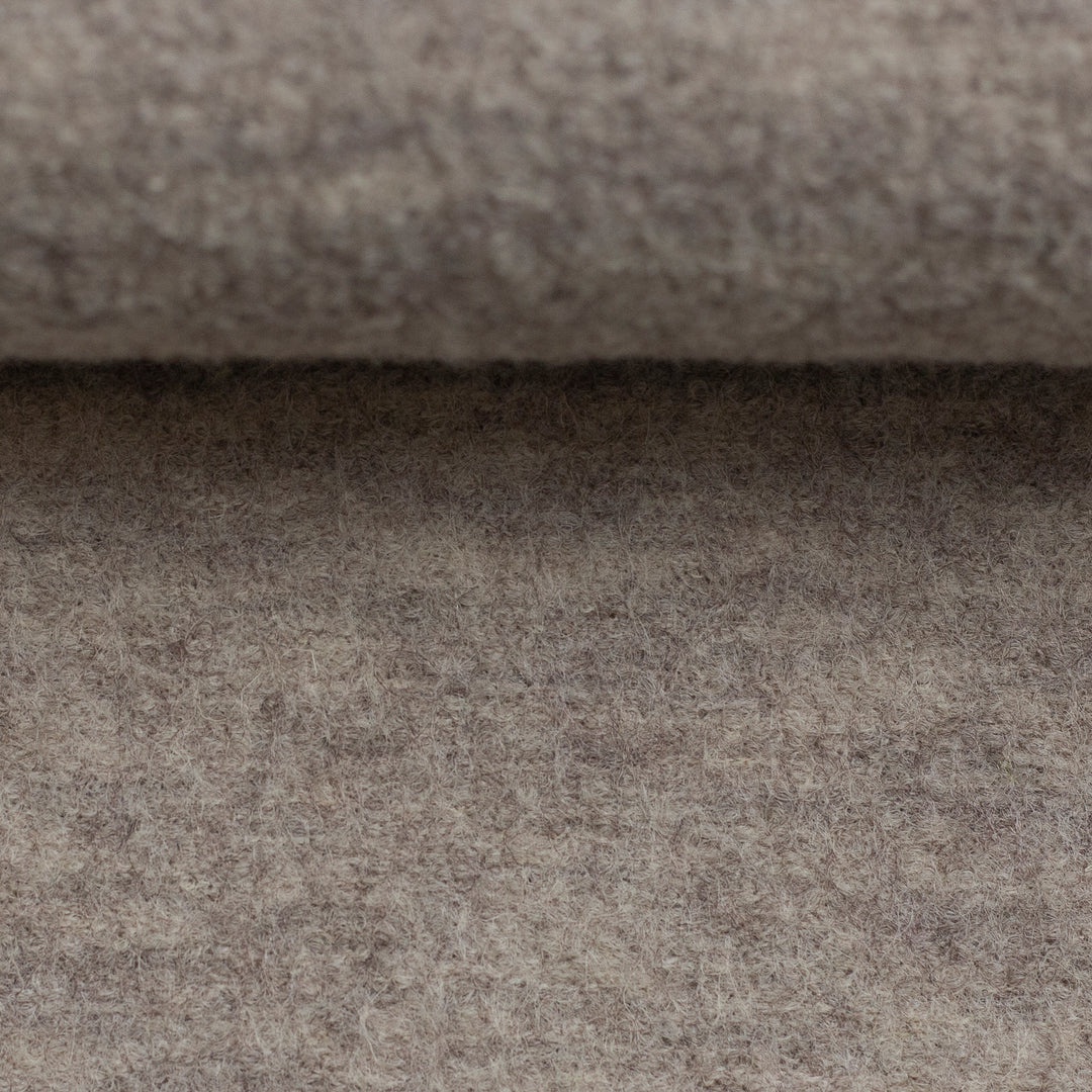 Vorbestellung Merino Wollfleece haselnuss meliert
