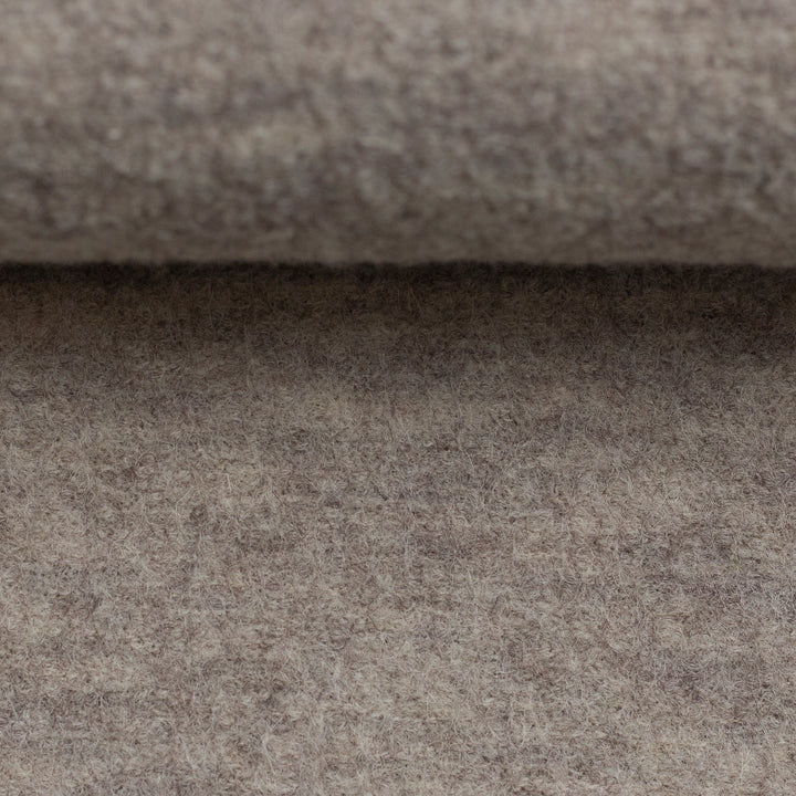 Vorbestellung Merino Wollfleece haselnuss meliert