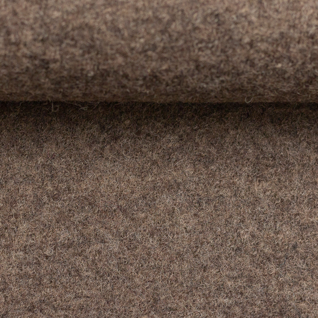Vorbestellung Merino Wollfleece braun meliert