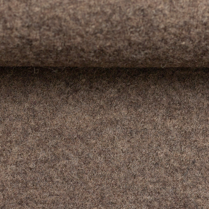 Vorbestellung Merino Wollfleece braun meliert
