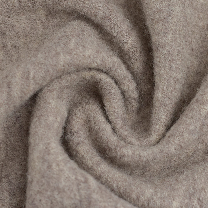 Vorbestellung Merino Wollfleece haselnuss meliert