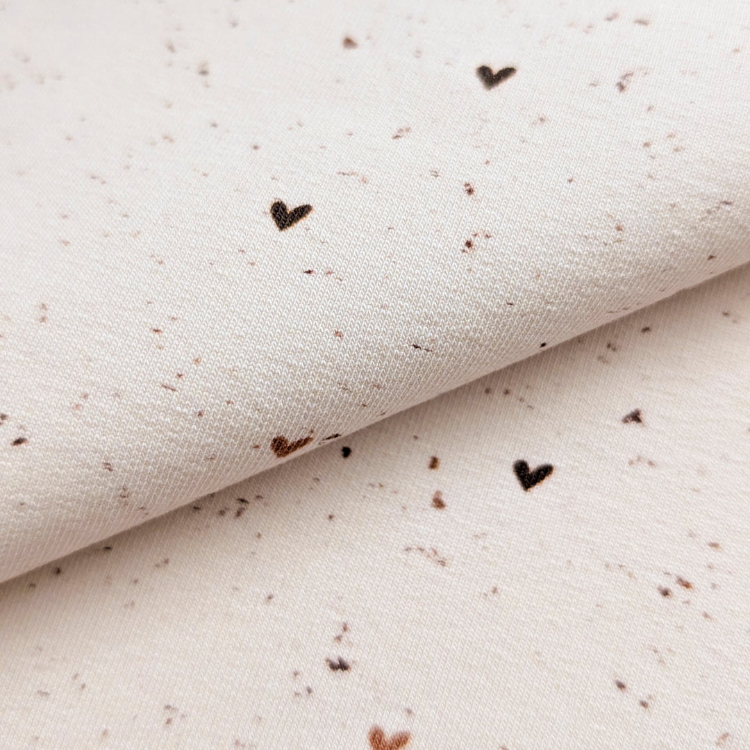 Jersey Nude Heart Konfetti